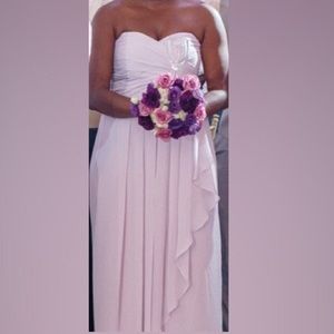 David’s Bridal, size 10, floor length lilac dress